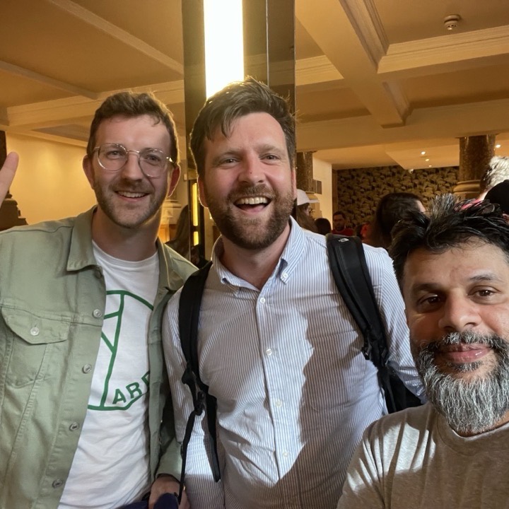 Selfie with friends at a conference