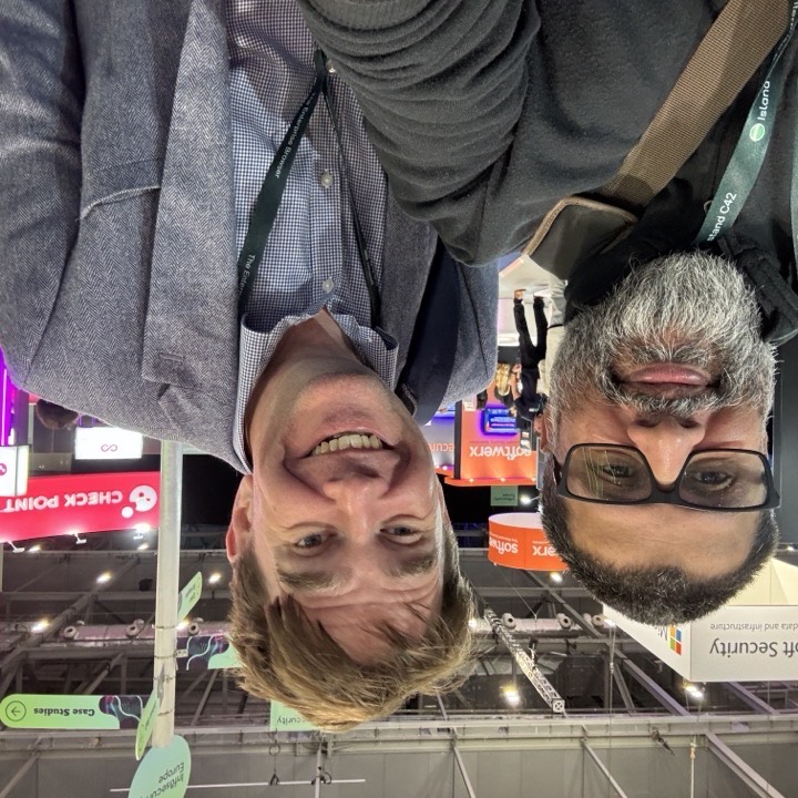 Selfie at the InfoSec Europe expo