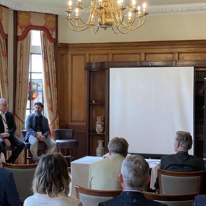 Fireside chat at a Pentera customer event